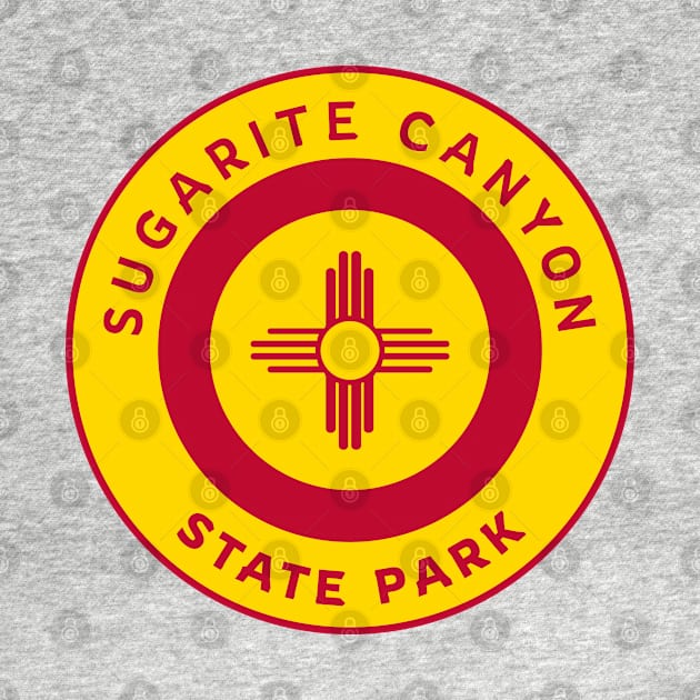 Sugarite Canyon State Park New Mexico Zia Flag Bullseye by Go With Tammy